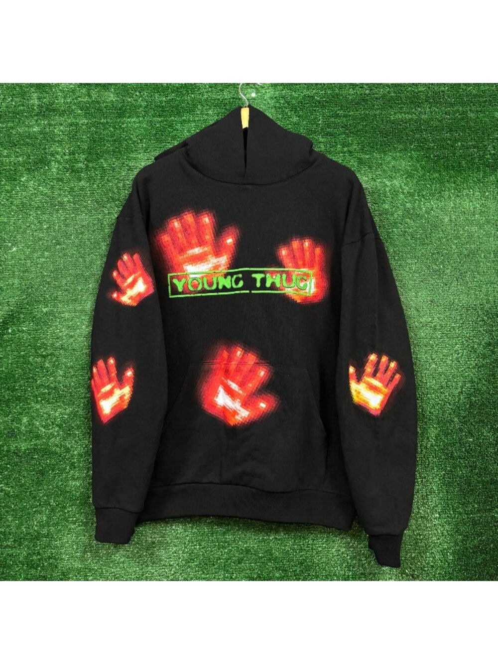 Young Thug UY Scuti Heat Hip-Hop Oversized Hoodie Size Medium